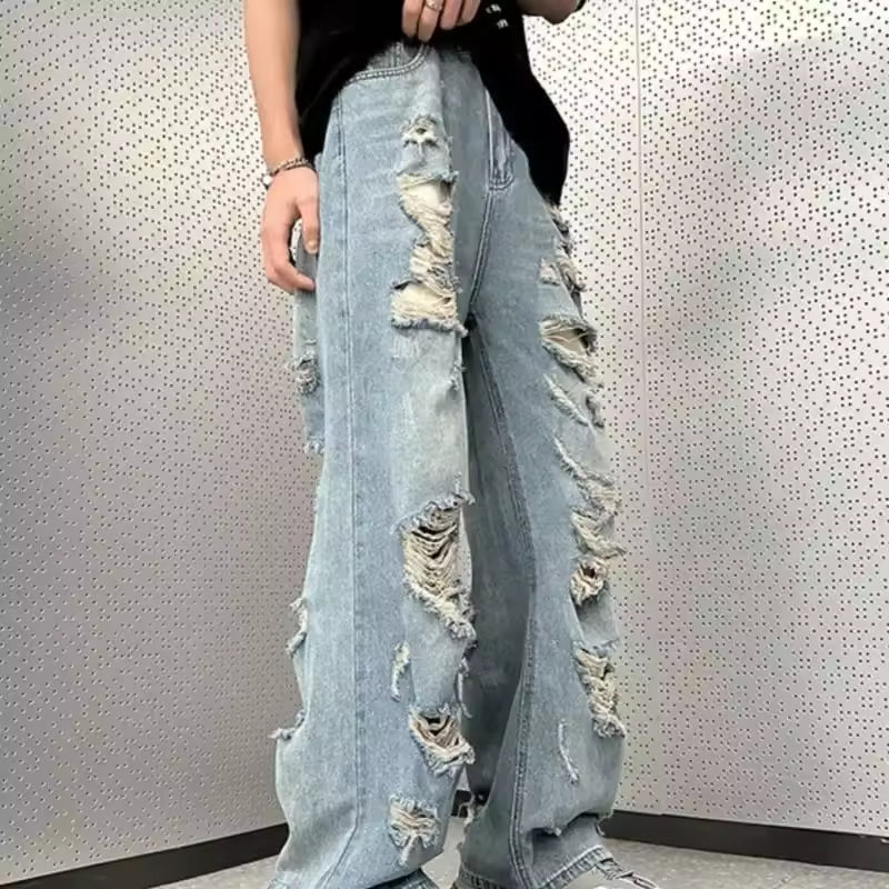 Ripped Style Baggy Jeans