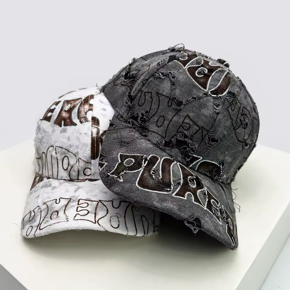 Text Graffiti Adjustable Hat