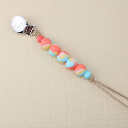 Pacifier Clip // Orange Dream