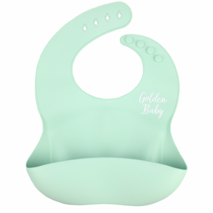 Silicone Pocket Bib // Aqua