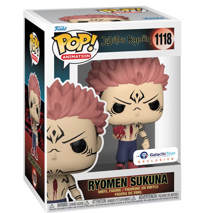 Galactic Toys Exclusive Funko Pop! Animation: JJK- Sukuna w/ Heart Common Pop Vinyl