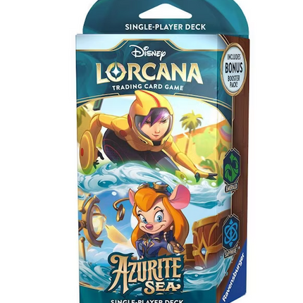 Disney Lorcana Trading Card Game: Azurite Sea Emerald and Sapphire Single-Player Deck
