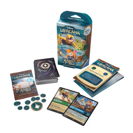 Disney Lorcana Trading Card Game: Azurite Sea Emerald and Sapphire Single-Player Deck