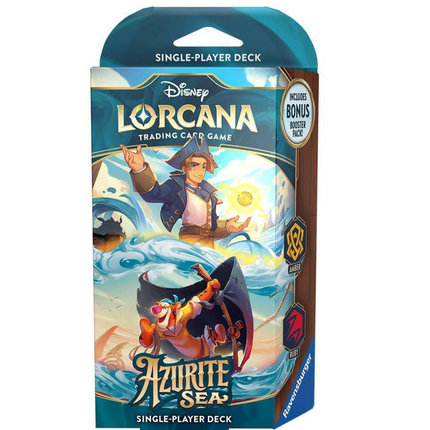 Disney Lorcana Trading Card Game: Azurite Sea Amber and Ruby Single-Player Deck