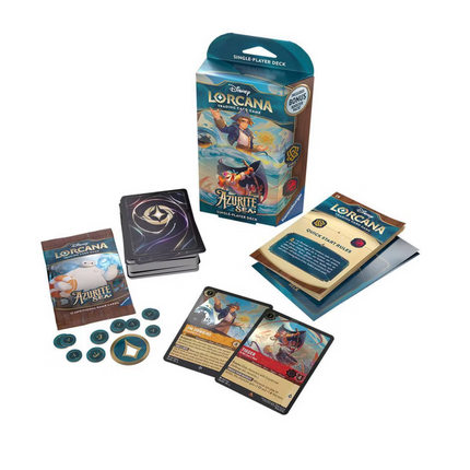 Disney Lorcana Trading Card Game: Azurite Sea Amber and Ruby Single-Player Deck