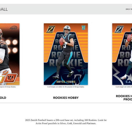 2023 Panini Zenith Football Hobby Box