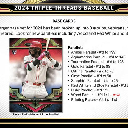 2024 Topps Triple Threads Baseball Hobby Box