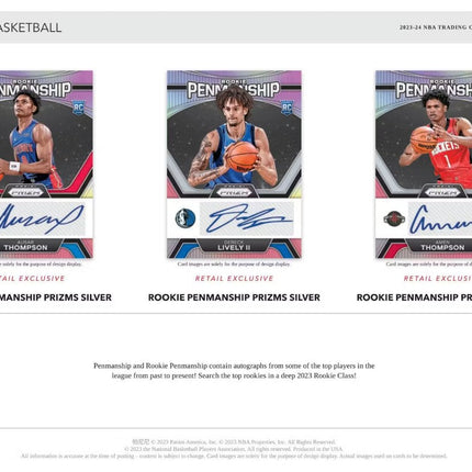 2023/24 Panini Prizm Basketball 6-Pack Blaster Box (Ice Prizms!)