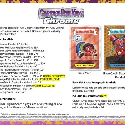 Garbage Pail Kids Chrome Series 5 Hobby Box (Topps 2022)