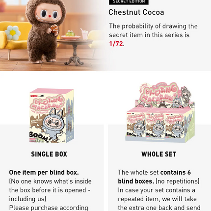 Pop Mart Labubu Exciting Macaron Blind Box