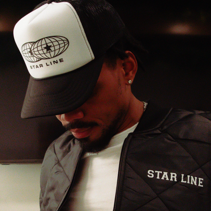 Global Stars Black Trucker Hat