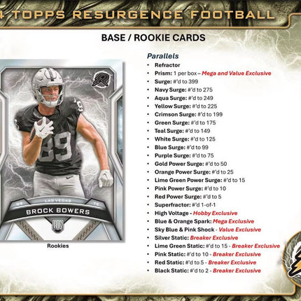2024 Topps Resurgence Football 8-Pack Blaster Box