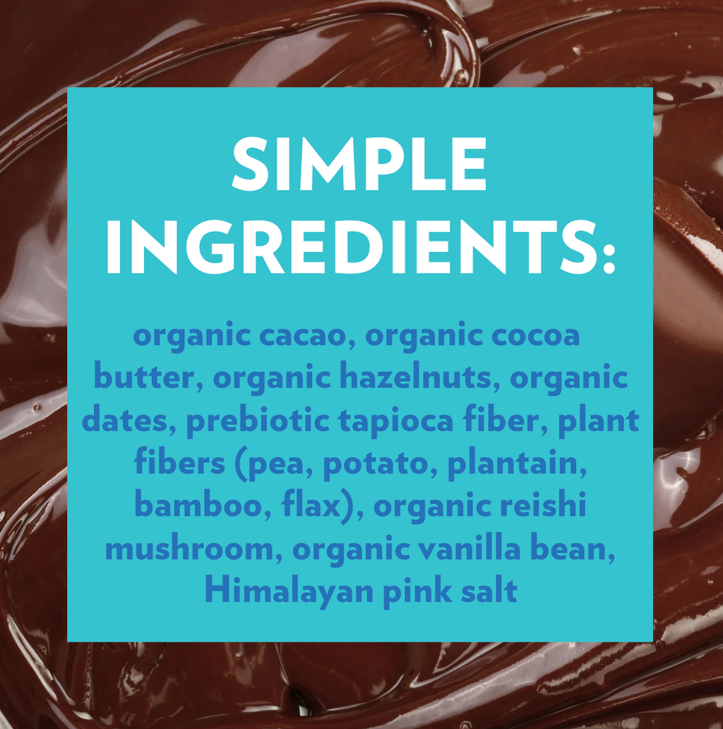 PRE-ORDER: Dark Chocolate Brownie Batter Hazelnut Butter Hearts (3 Bags)