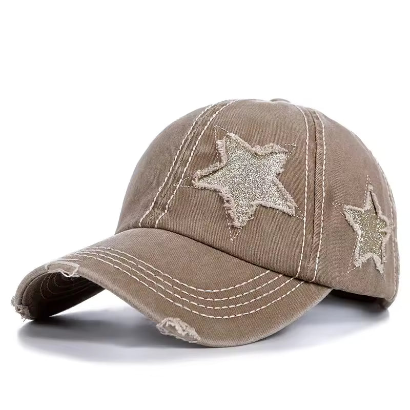 Ripped Star Adjustable Hat