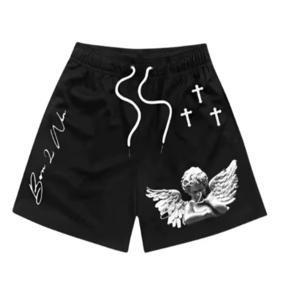 Cross Angel Mesh Shorts