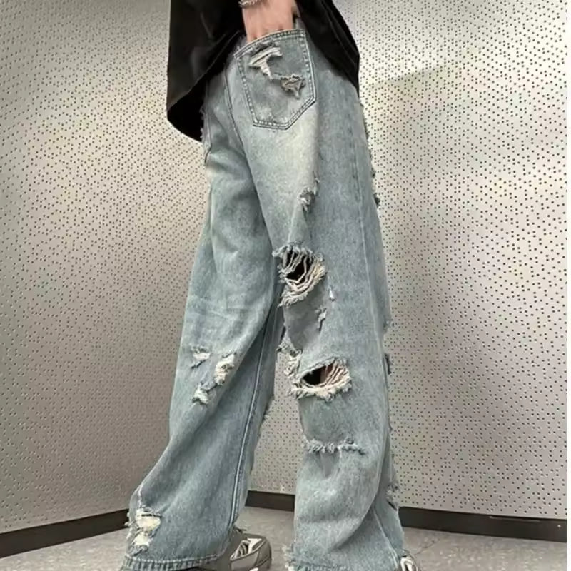 Ripped Style Baggy Jeans