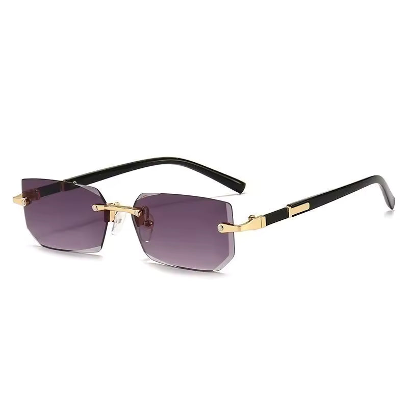Retro Rimless Frame Sunglasses