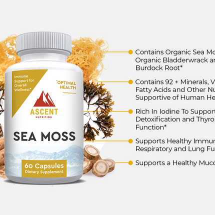Organic Sea Moss, 60 Capsules, 500 mg