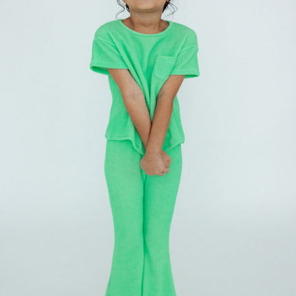 Seafoam Green Scrunchy Pocket Tee