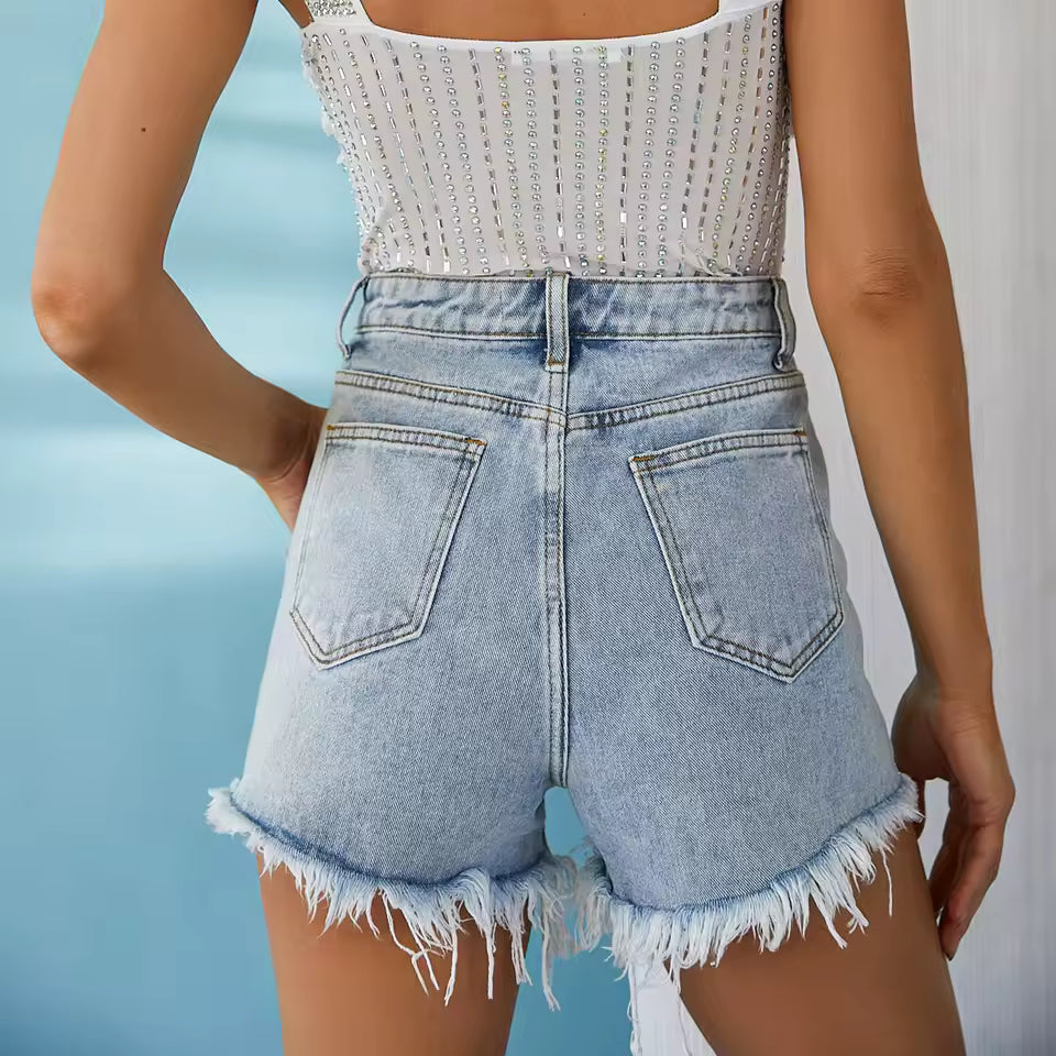 Rhinestone Cascade Shorts