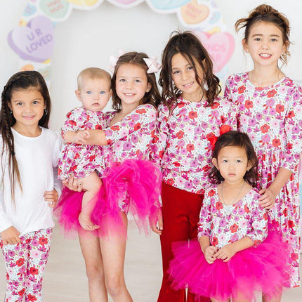 Secret Garden 3/4 Sleeve Tutu Leotard
