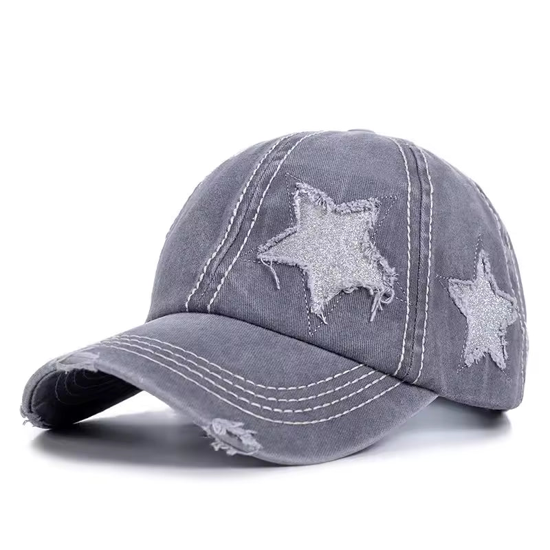 Ripped Star Adjustable Hat