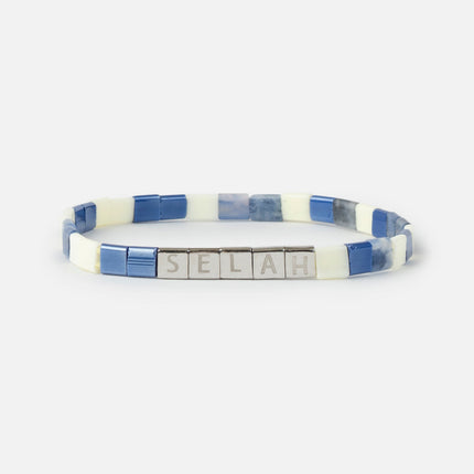 Selah Tile Letter Bracelet