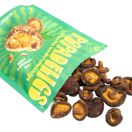 Popadelics Crunchy Mushroom Chips — Rad Rosemary + Salt | 6-Pack