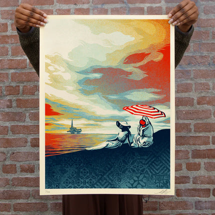 Shepard Fairey "Bliss at the Cliff's Edge" Print