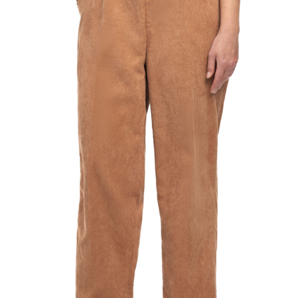 Womens Pull On Fine Wale Corduroy Pants with soft-covered elastic waist