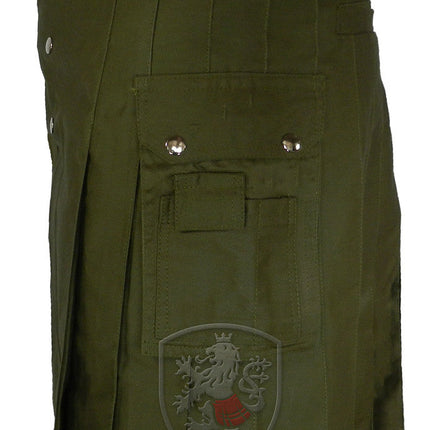 Utility Kilt – GlenTorin, Olive Green
