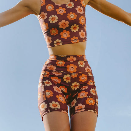 Smiley Flower Bra Tank