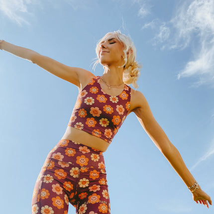 Smiley Flower Bra Tank