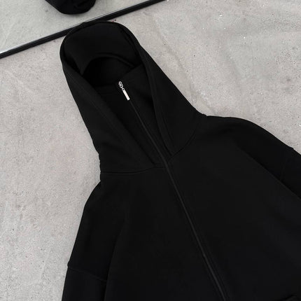 Snow Mask Oversized Hoodie - Cozy and Practical Sweatshirt with Pockets