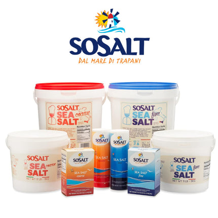 SoSalt, Fine Natural Sea Salt, Sicilian, 27.56 lb (12.5 kg)