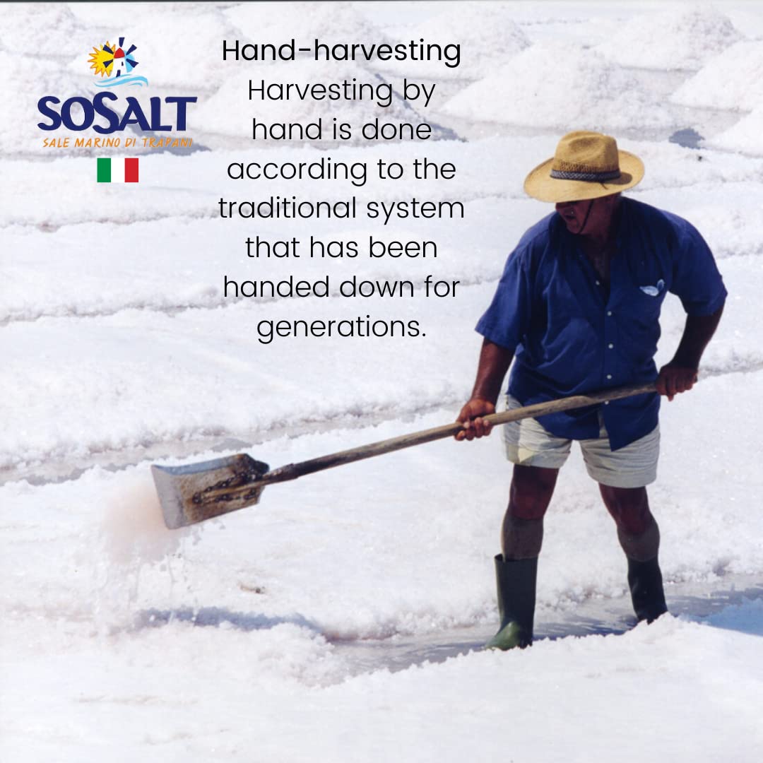 SoSalt, Coarse Natural Sea Salt, Sicilian, 22 lb (10 kg)