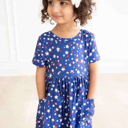 Star Bright S/S Pocket Twirl Dress