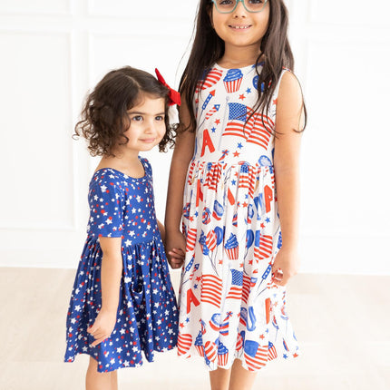 Star Bright S/S Pocket Twirl Dress