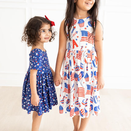 Star Bright S/S Pocket Twirl Dress
