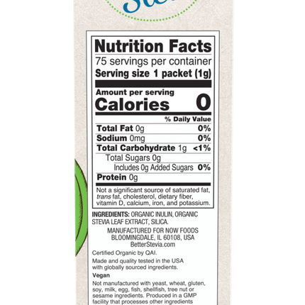 Stevia Packets, Organic