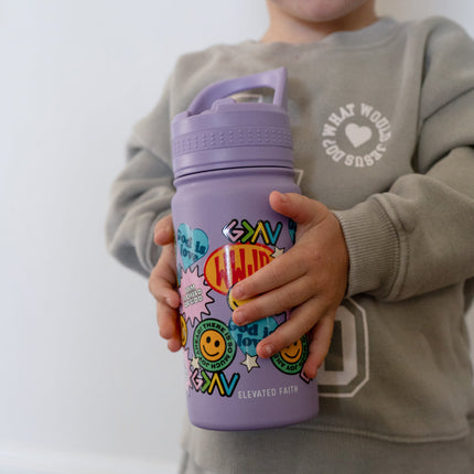 Sticker Collage Kids Water Bottle