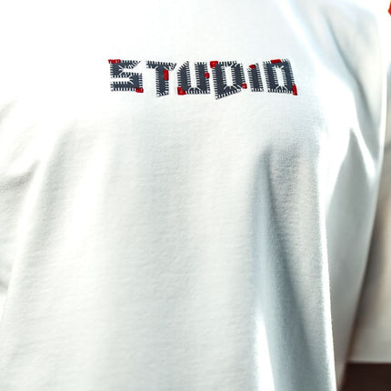 Studio Graphic Cotton Tee - Minimalist Text Print T-Shirt