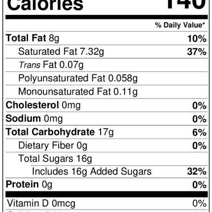 Carob Chips, Sugar Sweetened