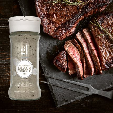 GL Truffle Gourmet, Gourmet Black Truffle Salt,Truffle Salt Seasoning 90 g (3.2 oz)
