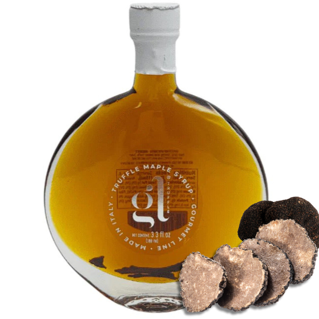 GL Truffle Gourmet, Gourmet Truffle Maple Syrup, Pancakes, Flavor Cocktails, Wafles, Product of Italy 100ml (3.4 oz)