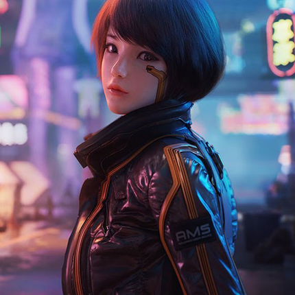 Syn Leather Jacket Cyberpunk 2077