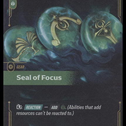 Seal of Focus #081/298 Epic - Riftbound Origins TCG