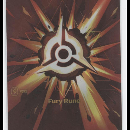 Fury Rune (Alternate Art) #007a/298 PROMO Foil Showcase - Riftbound Origins TCG