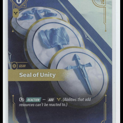Seal of Unity #245/298 Foil Epic - Riftbound Origins TCG