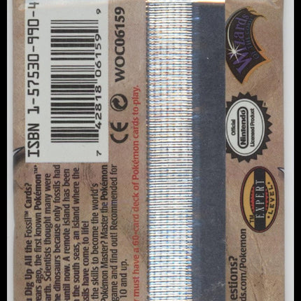 1999 WOTC Pokemon Fossil Unlimited Zapdos Booster Pack